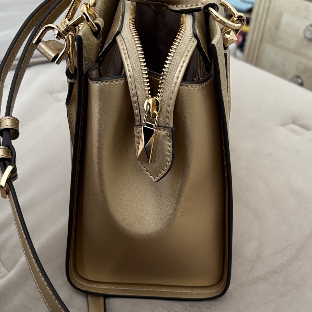 Michael Kors Gold Satchel Bag - Picture 12 of 12
